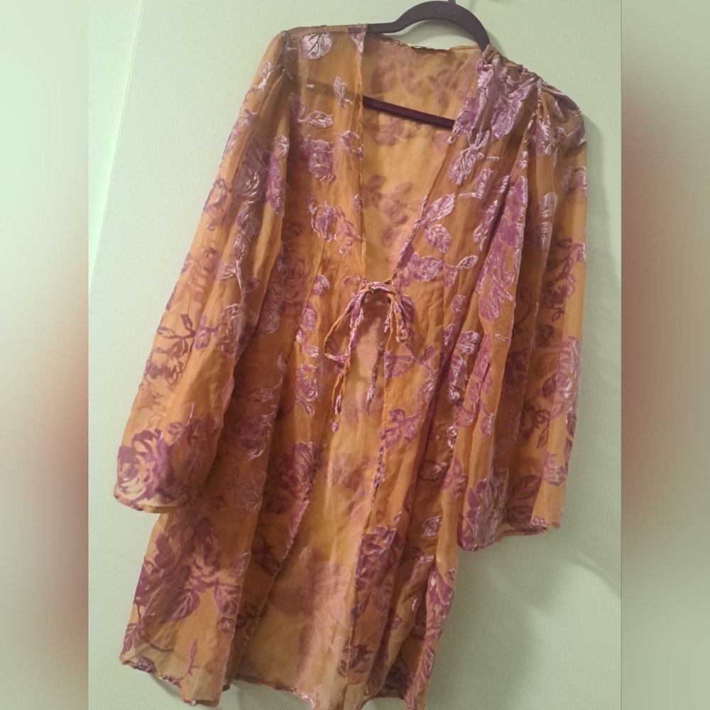 Romantic Burnout With Velvet Kimono
